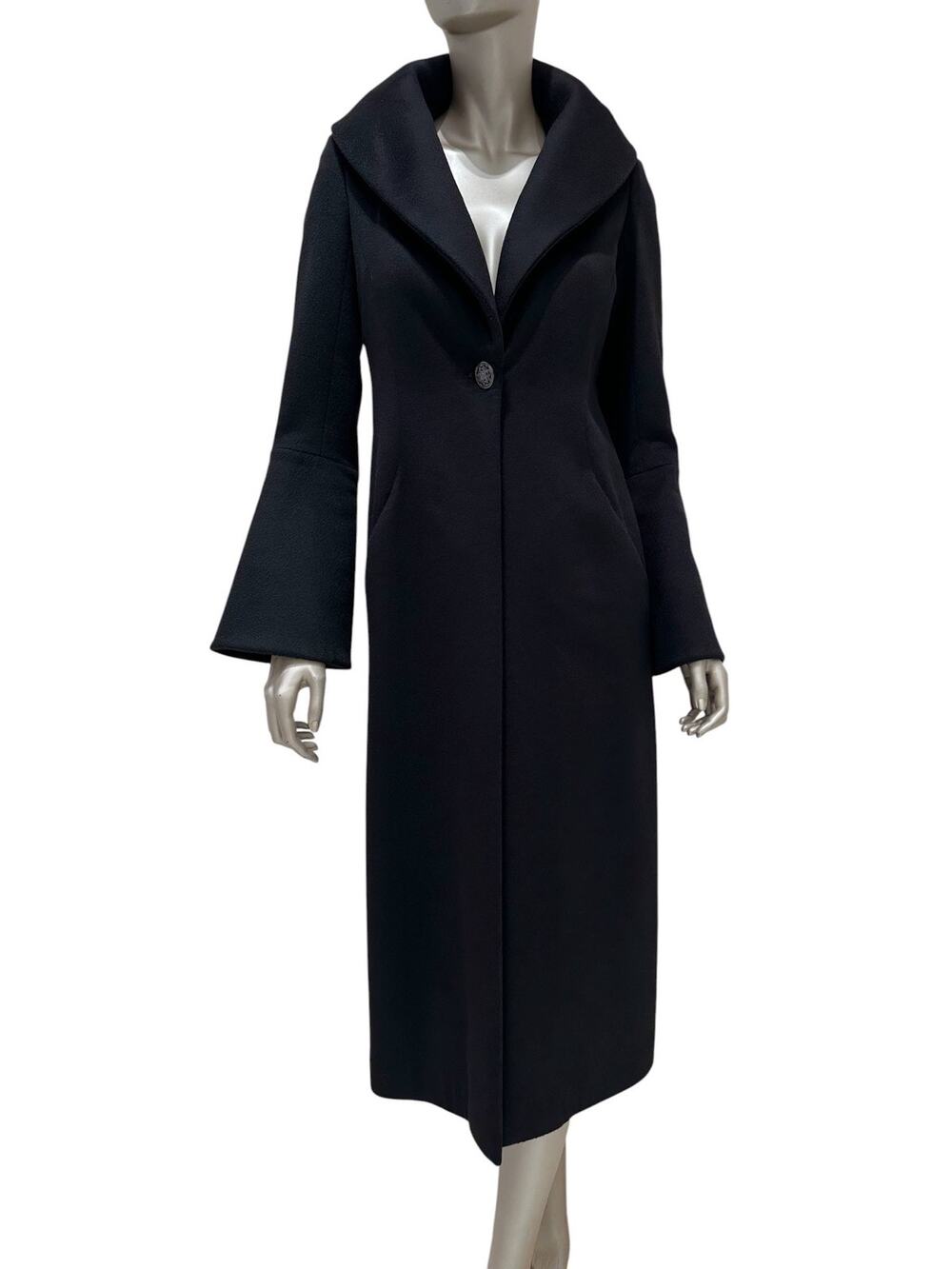 Chanel Rare Cashmere & Wool Bell Sleeve Coat FR 36